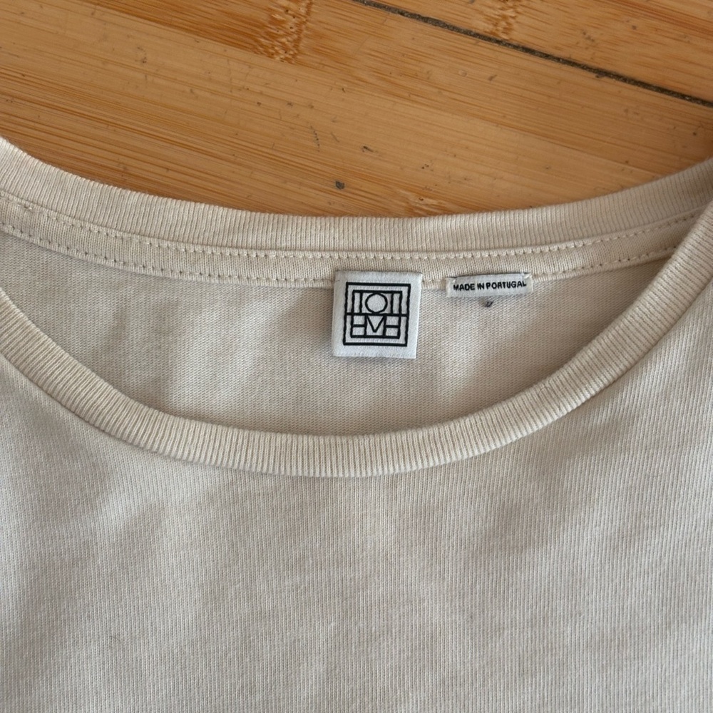 Toteme short sleeve white t shirt